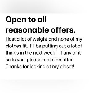 Cleaning out closet